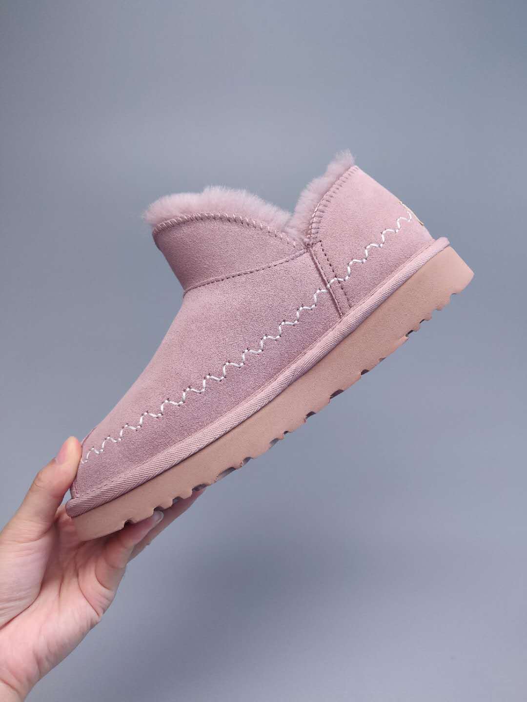 Muted Pink Ankle Boots – 0888