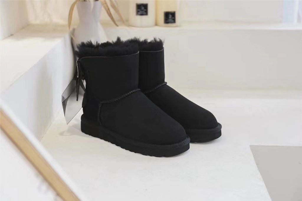 6503 Classic Black Three-Way Snow Boots