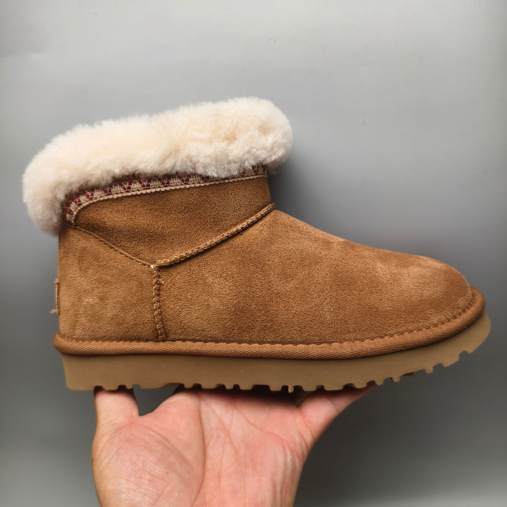 4496 Chestnut Folk-Inspired Low-Top Casual Shoes