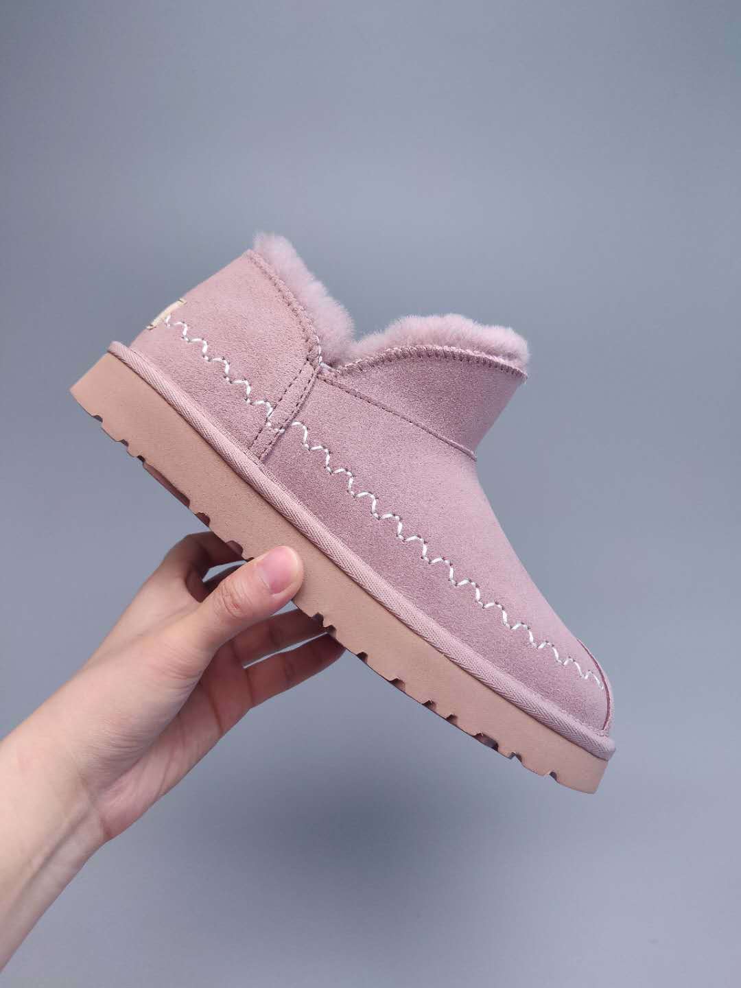 Muted Pink Ankle Boots – 0888