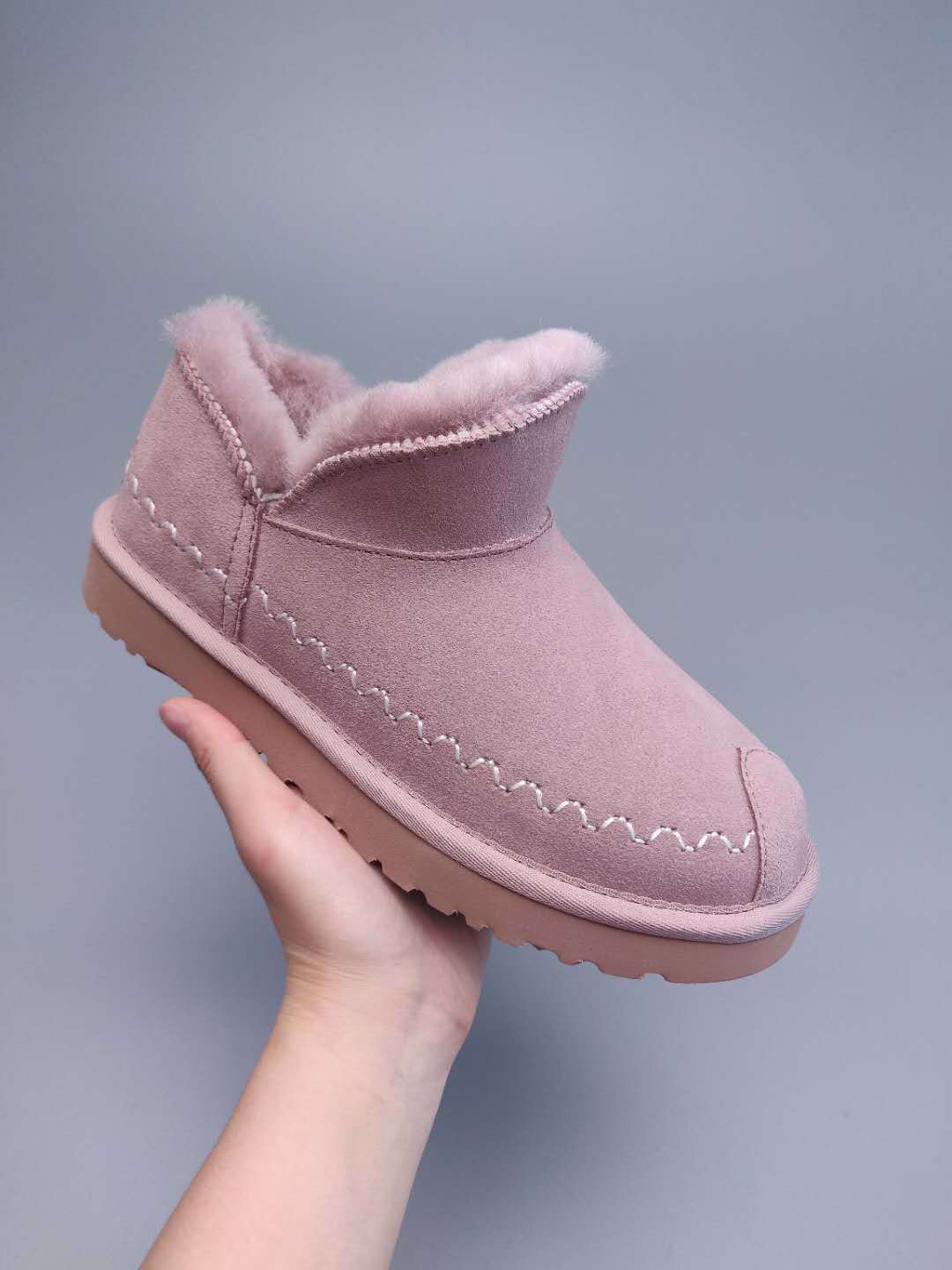 Muted Pink Ankle Boots – 0888