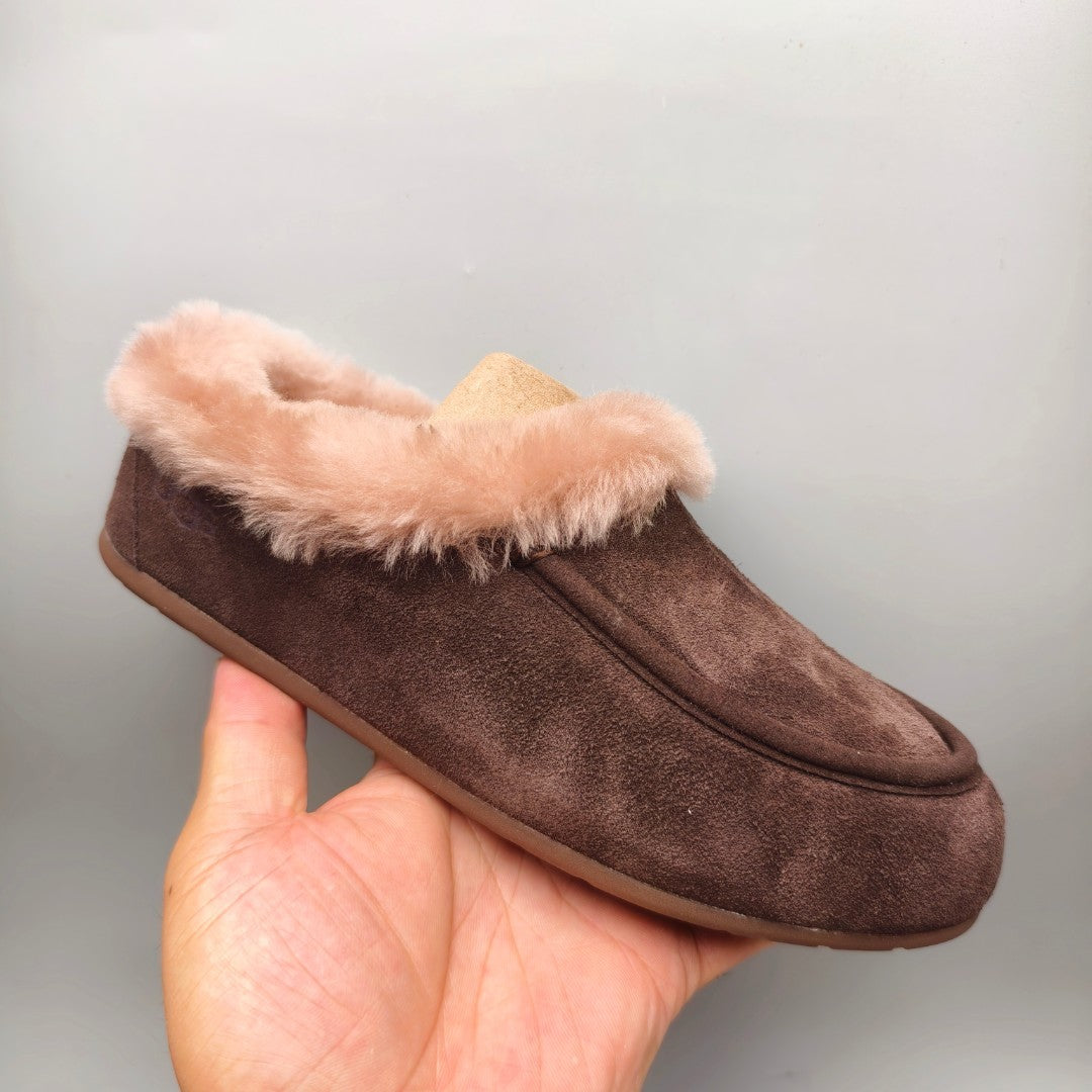 1391 Chocolate Brown Slip-On Casual House Shoes
