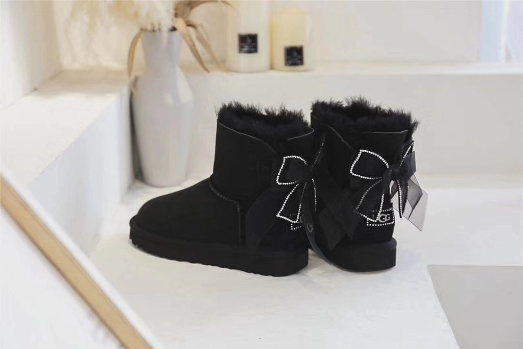 6503 Classic Black Three-Way Snow Boots