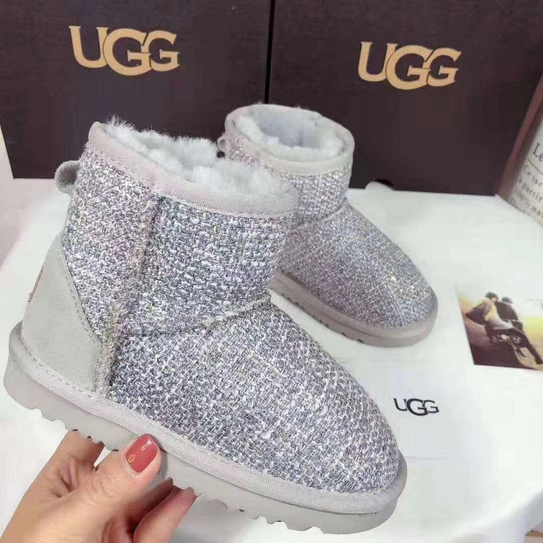 5854 Kids' Chic Gray Snow Boots