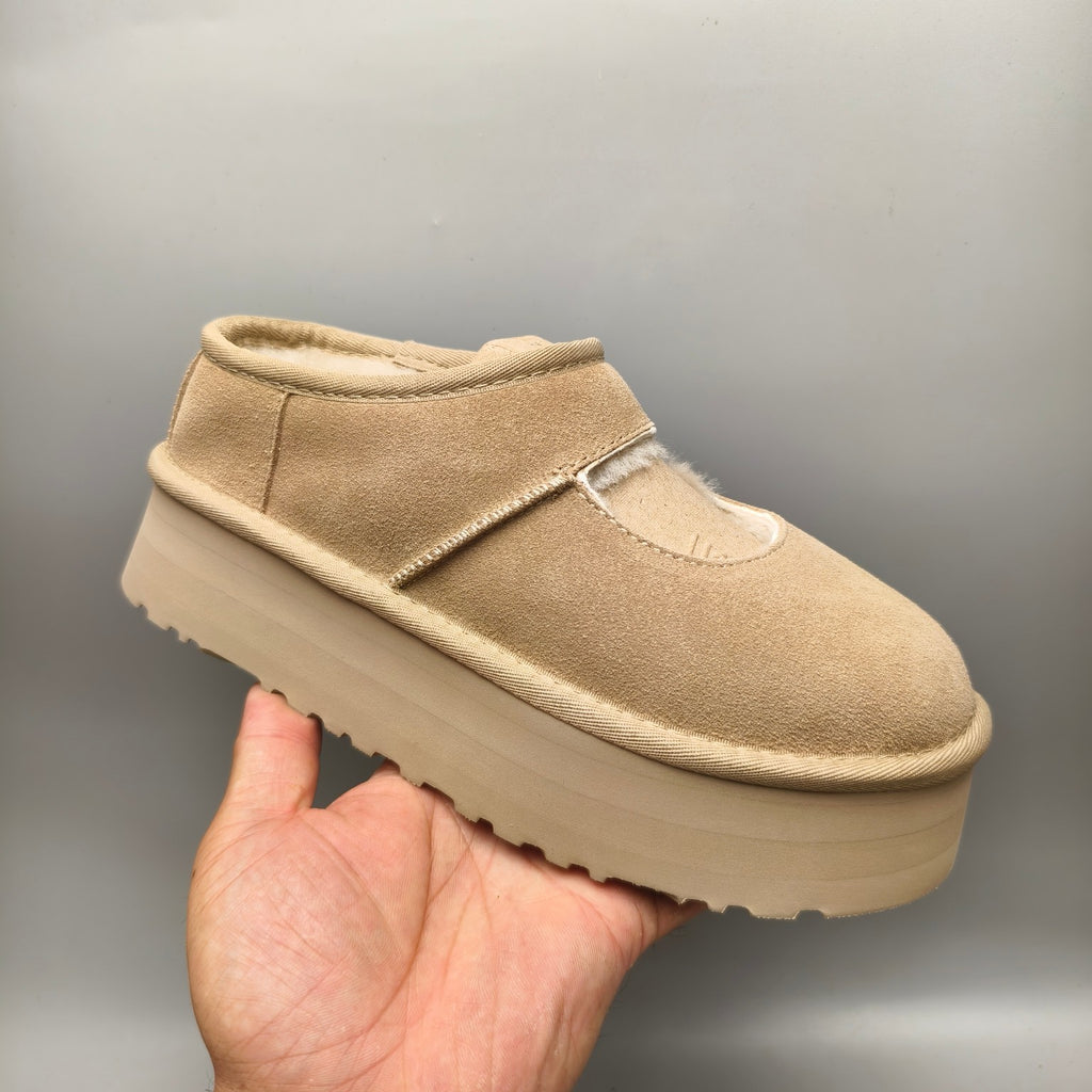7612 Sand Platform Mary Jane Shoes