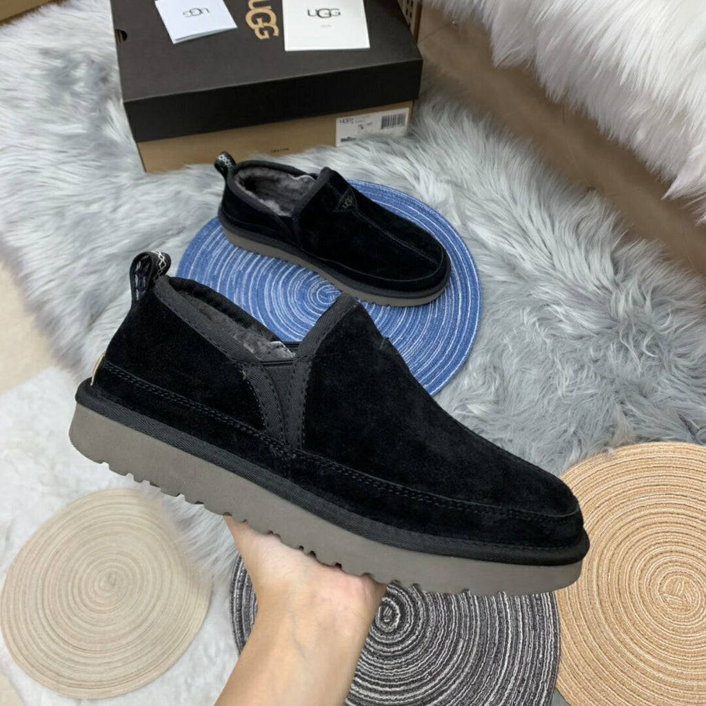 3455 Men's Black Low-Top Slip-On Shoes