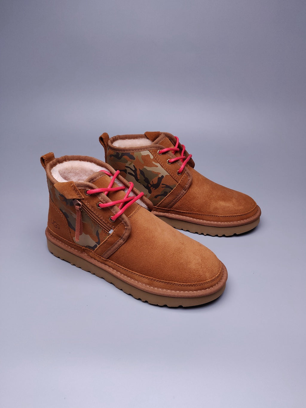 4193 Men's Chestnut Colorblock Camo Shoes