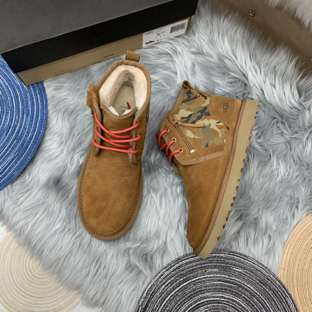 4193 Men's Chestnut Colorblock Camo Shoes