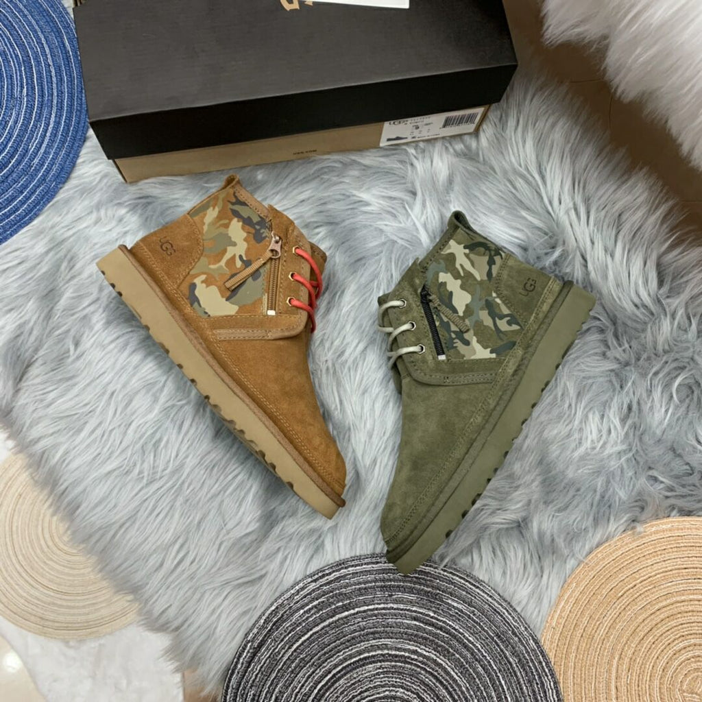 4193 Men's Chestnut Colorblock Camo Shoes