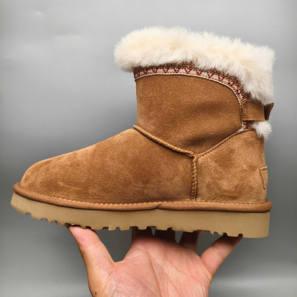 4517 Chestnut Folk-Inspired Back-Strap Shoes