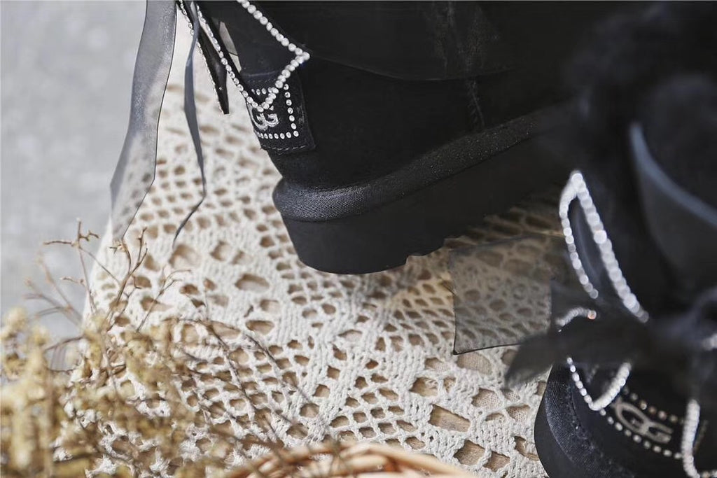 6503 Classic Black Three-Way Snow Boots