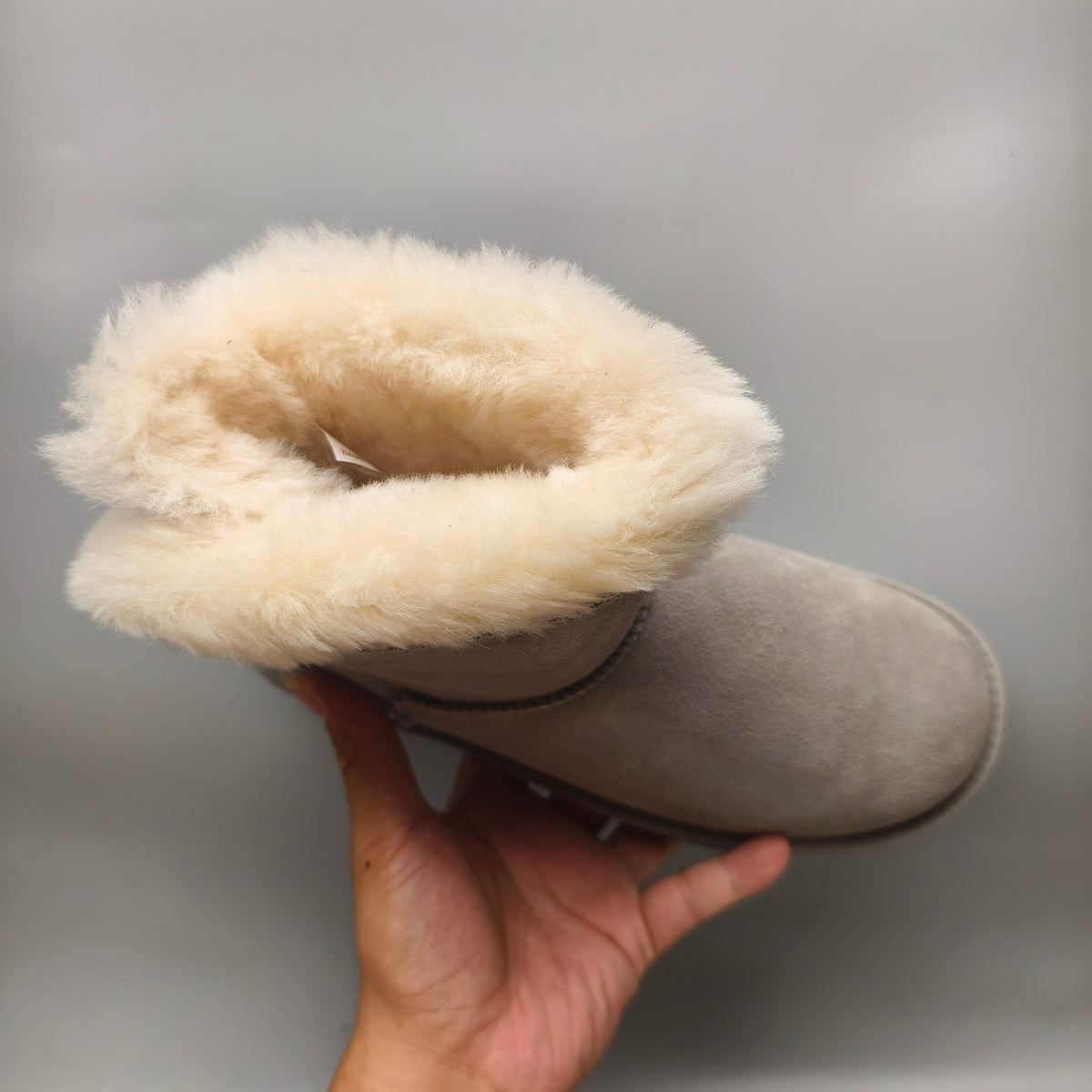 4517 Gray Folk-Inspired Back-Strap Shoes