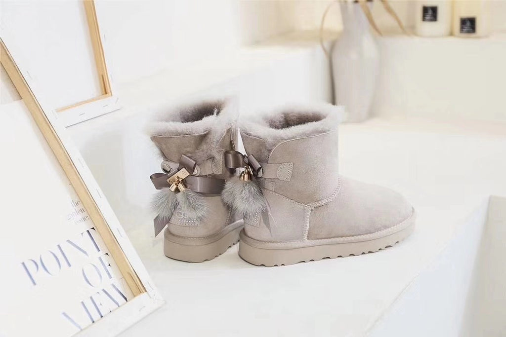 6503 Diamond Gray Three-Way Snow Boots
