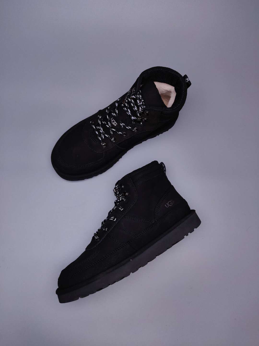 2991 Men's Black Lace-Up Casual Shoes