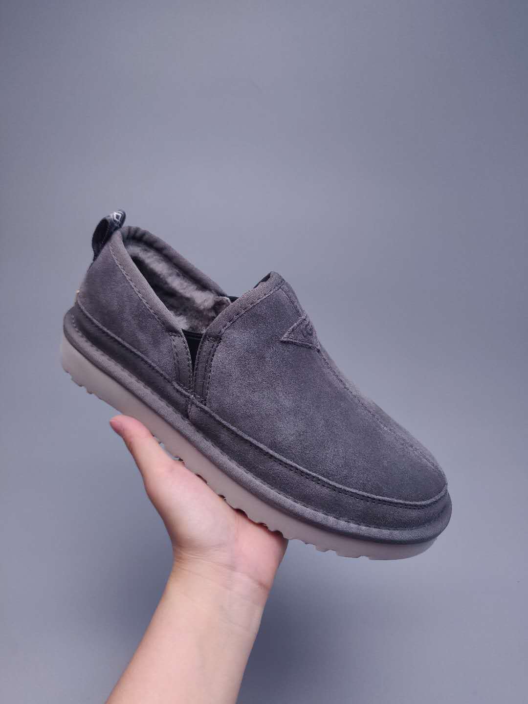 3455 Men's Gray Low-Top Slip-On Shoes