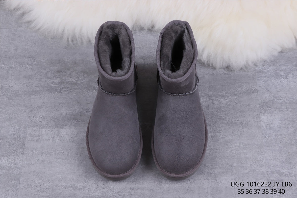 6222 Classic Mini II Gray Ankle Boots
