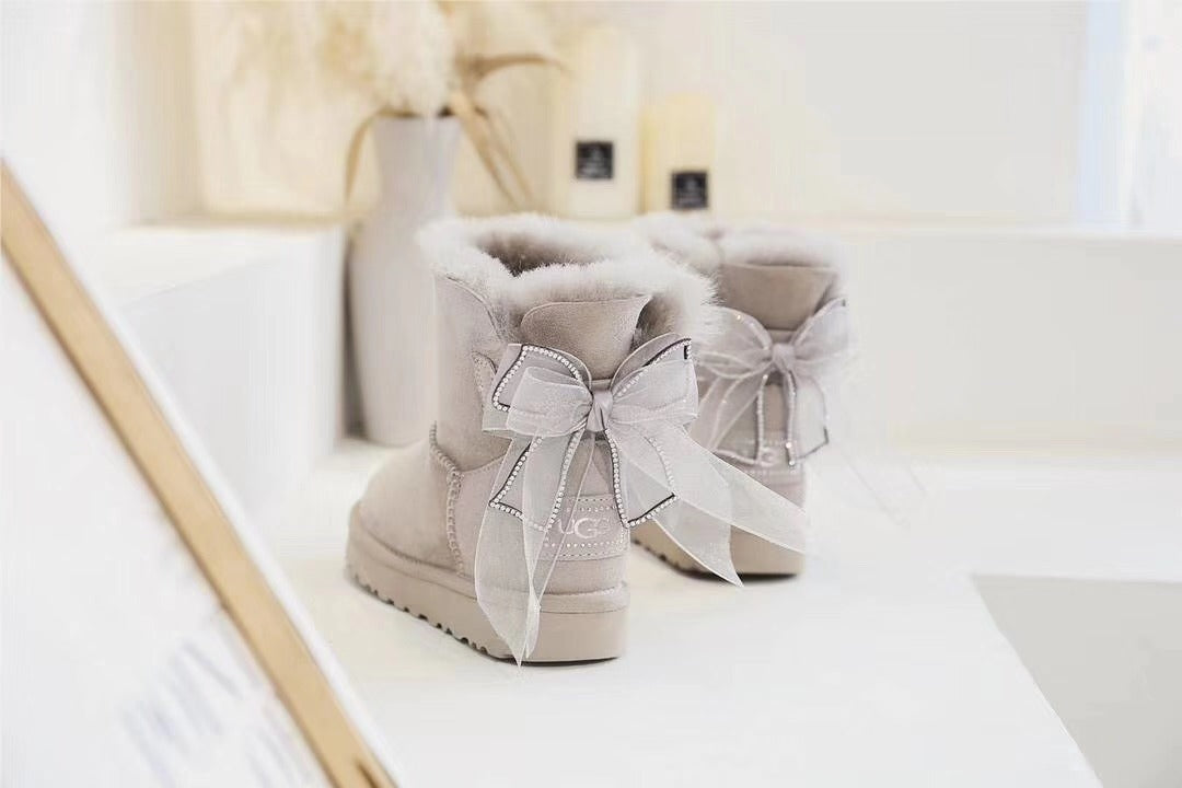 6503 Diamond Gray Three-Way Snow Boots