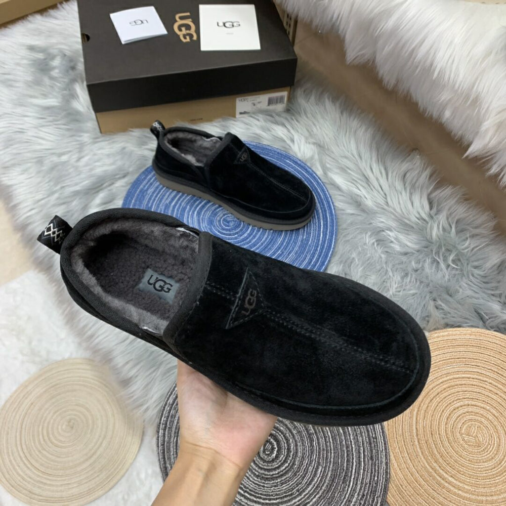 3455 Men's Black Low-Top Slip-On Shoes