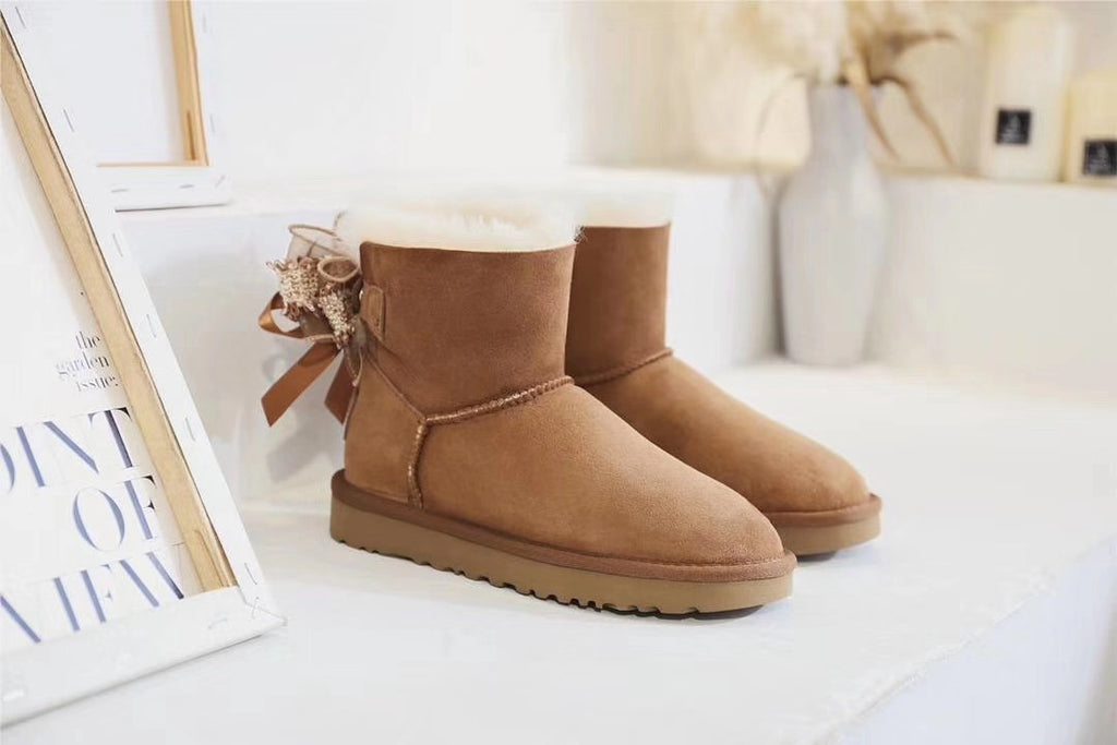 6503 Chestnut Brown Three-Way Snow Boots