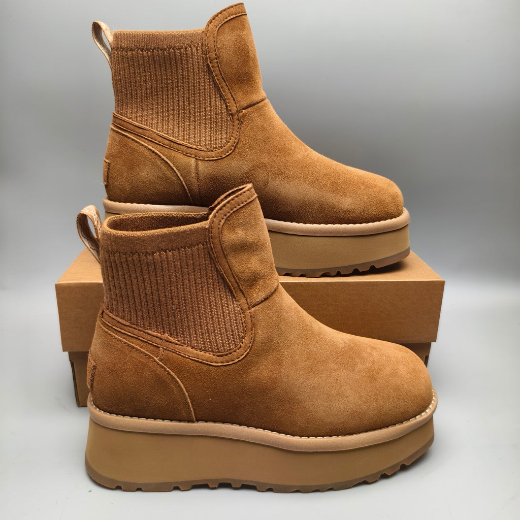 3258 Chestnut 5 cm Platform Casual Shoes