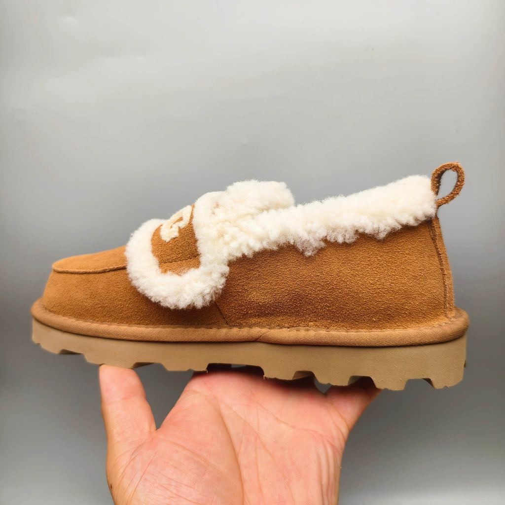 2939 Chestnut Closed-Back Logo Casual Shoes