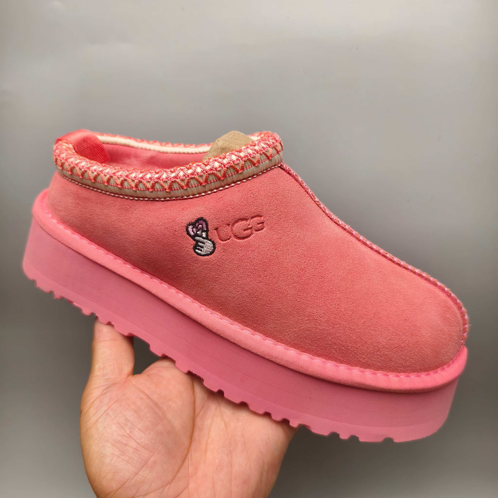 2553 / 2130 Fuchsia Folk-Inspired Platform Casual Shoes