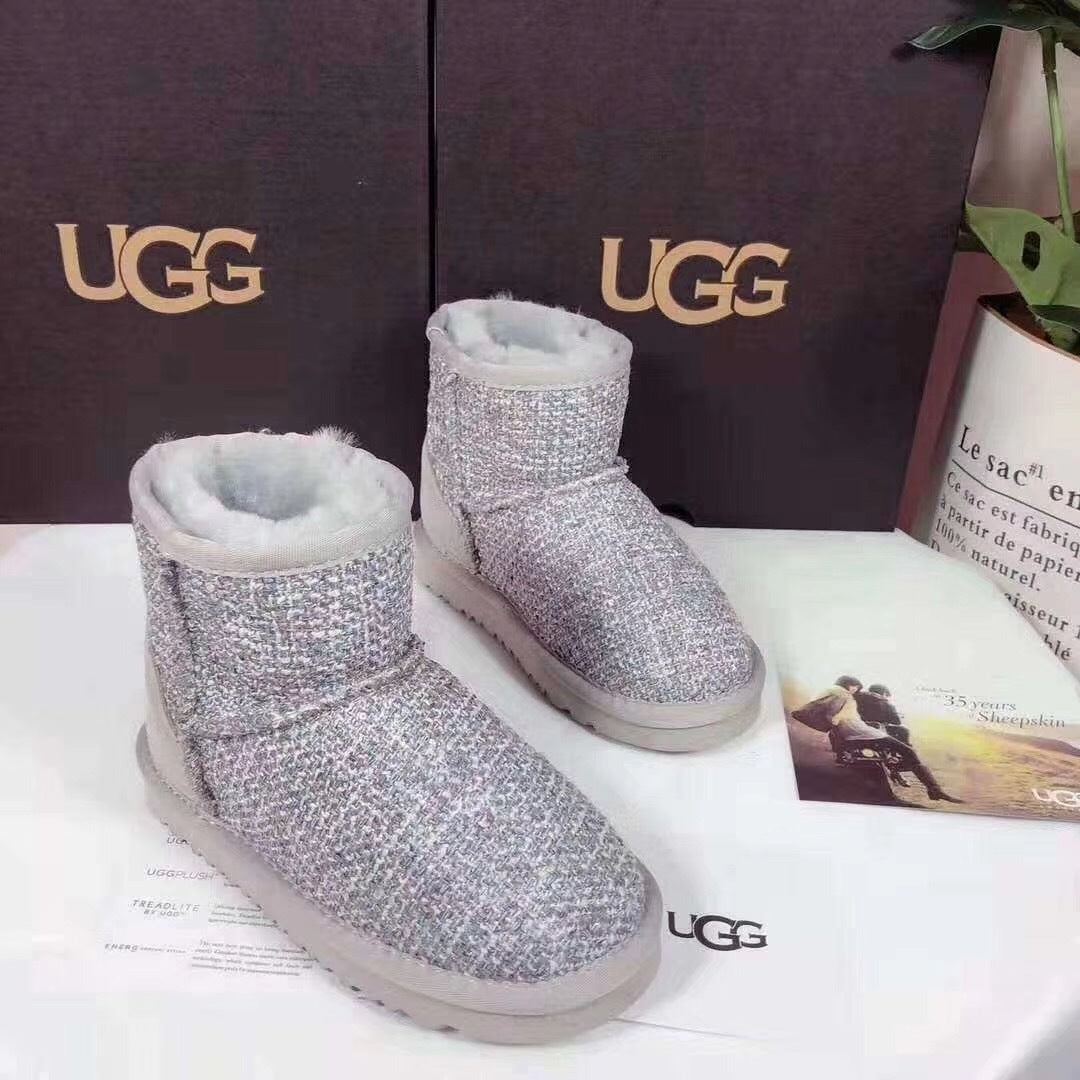5854 Kids' Chic Gray Snow Boots