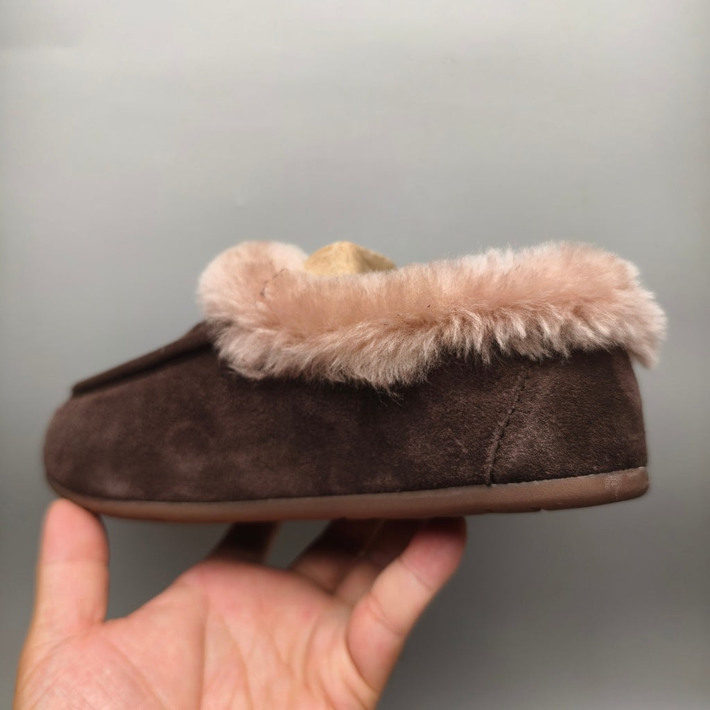 1391 Chocolate Brown Slip-On Casual House Shoes