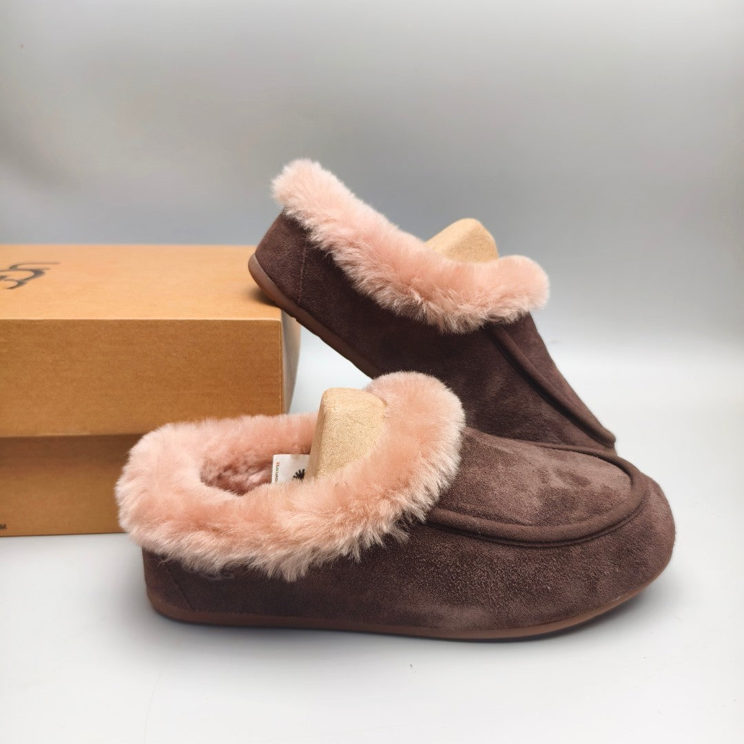 1391 Chocolate Brown Slip-On Casual House Shoes