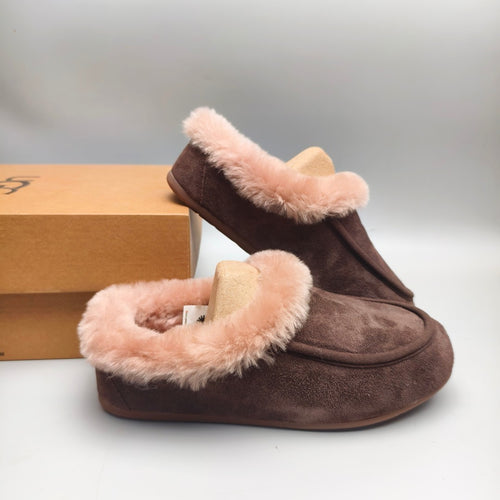 1391 Chocolate Brown Slip-On Casual House Shoes