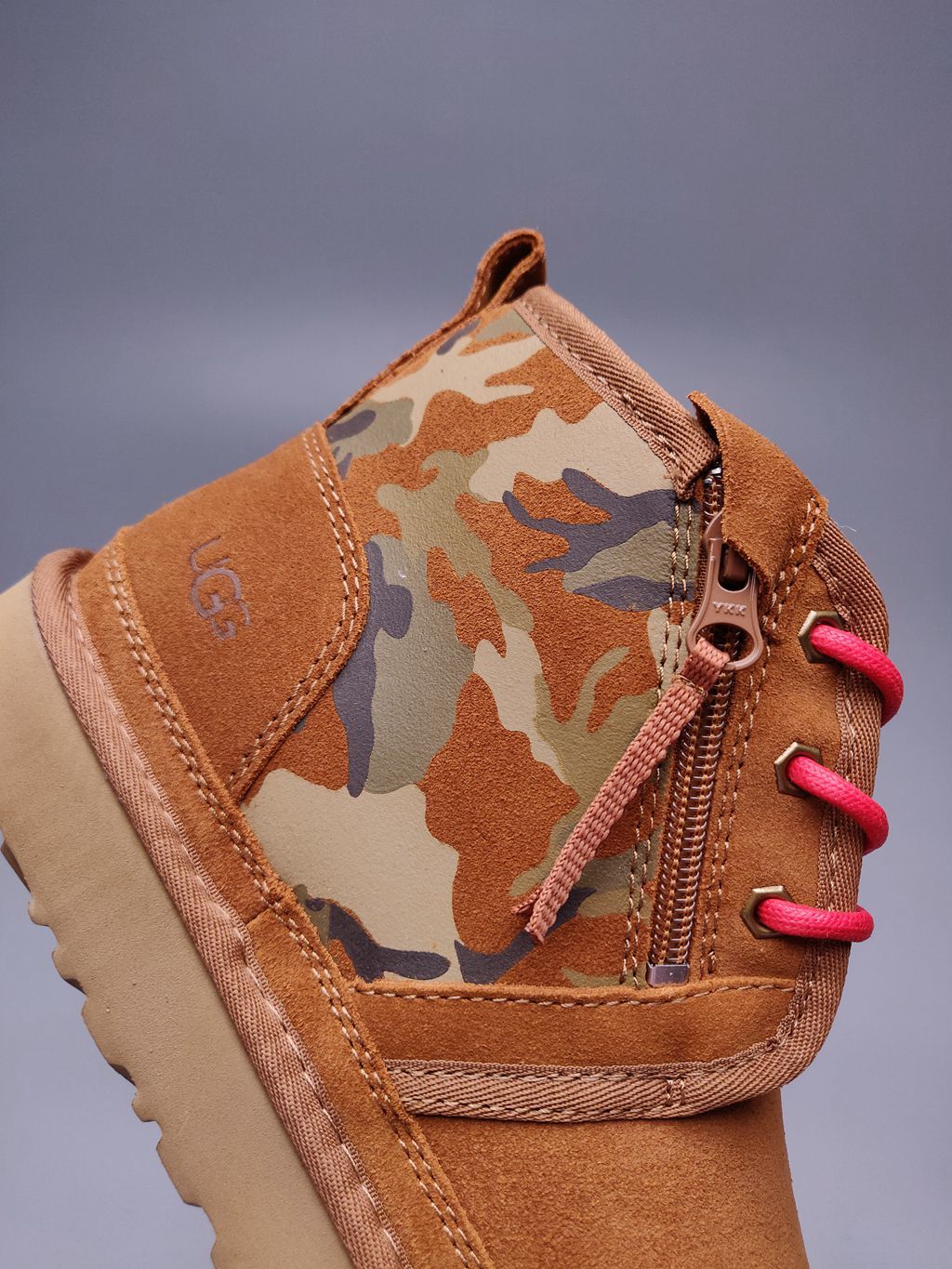 4193 Men's Chestnut Colorblock Camo Shoes