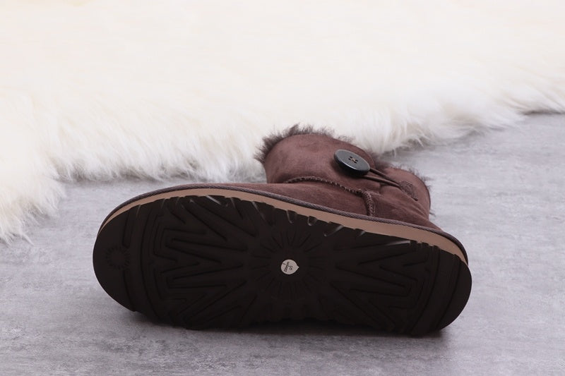 6422 W Mini Bailey Button II Coffee Brown Shoes