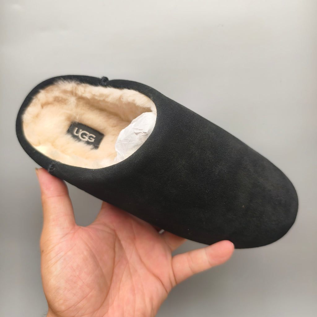 1390 Black Slip-On Casual House Shoes