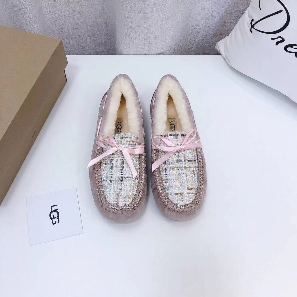 5623 Dusk Pink Chic Moccasin-Style Loafers