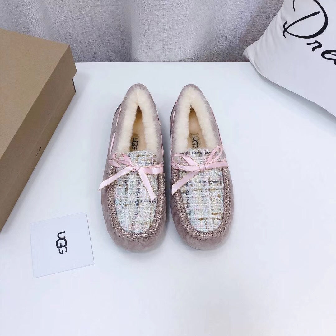 5623 Dusk Pink Chic Moccasin-Style Loafers