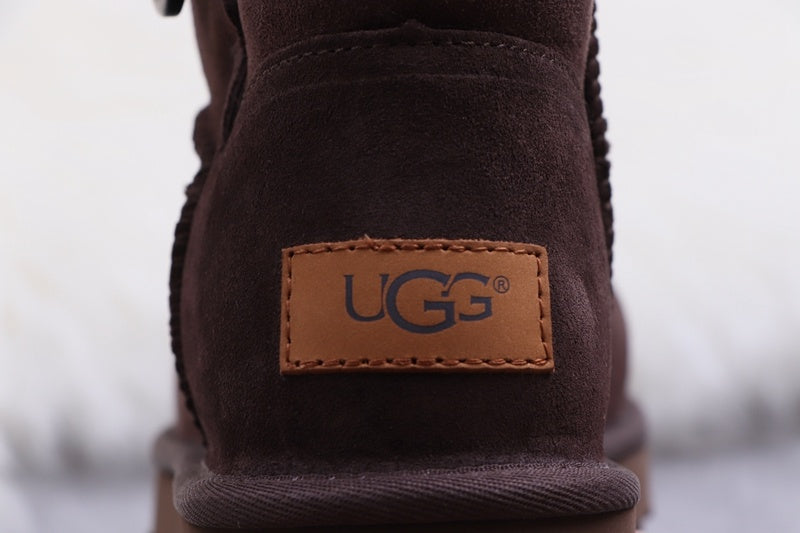 6422 W Mini Bailey Button II Coffee Brown Shoes
