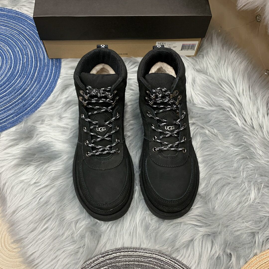 2991 Men's Black Lace-Up Casual Shoes