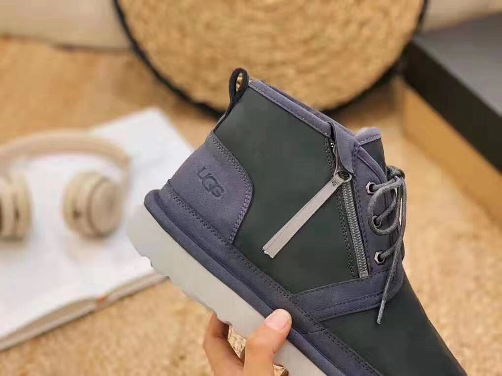 3883 Neum Dark Gray Zip-Up Shoes