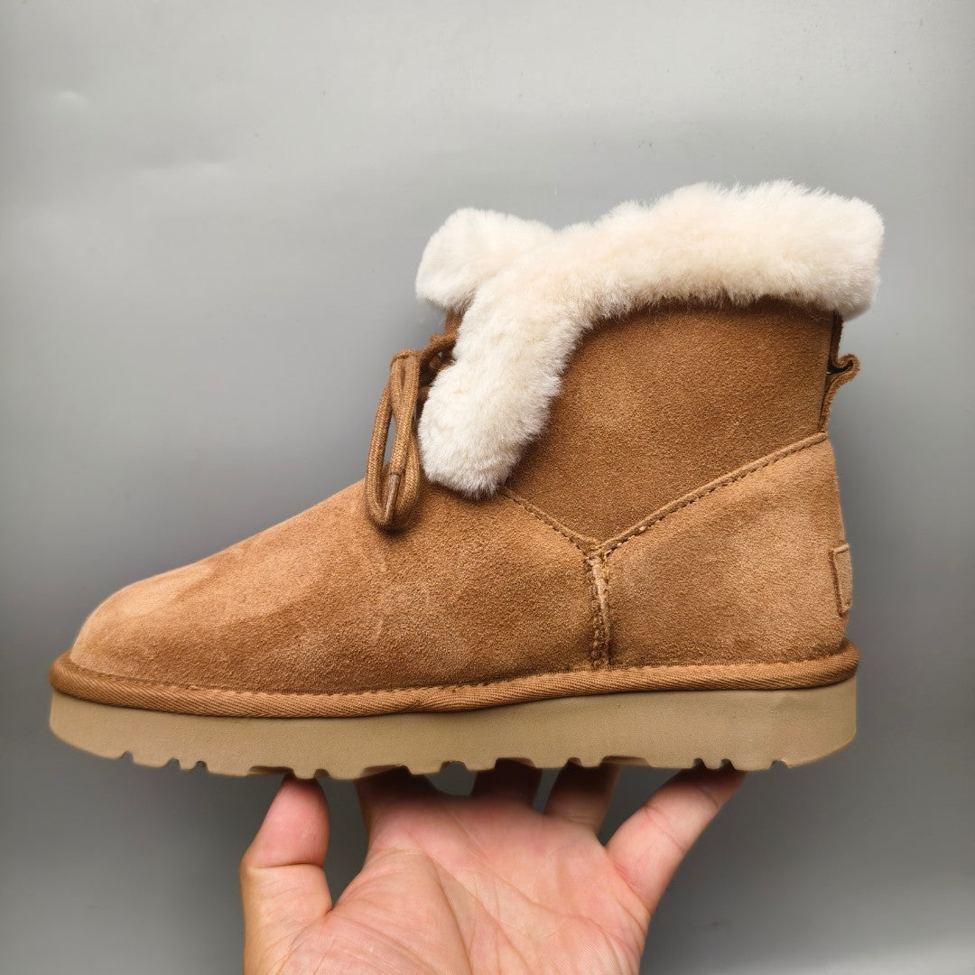 4576 Chestnut Lace-Up Mid-Calf Casual Boots