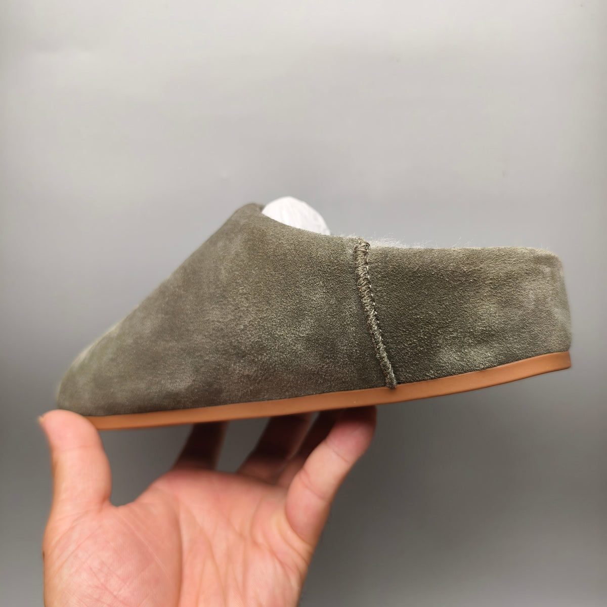1390 Green Slip-On Casual House Shoes