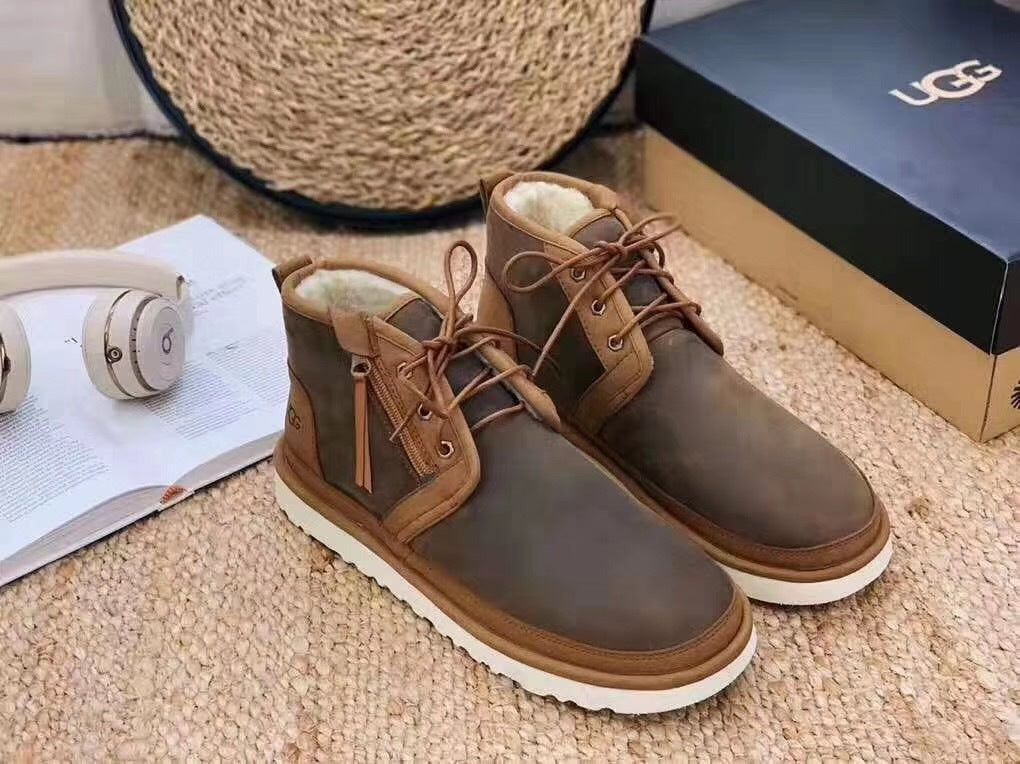 3883 Neum Chestnut Zip-Up Shoes