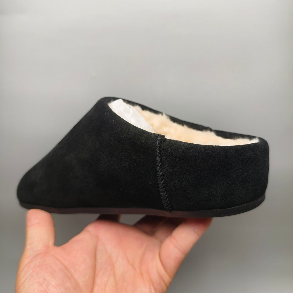 1390 Black Slip-On Casual House Shoes