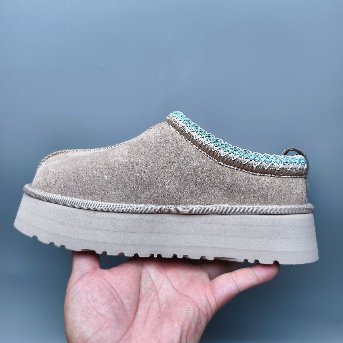 2553 / 2130 Beige Folk-Inspired Platform Casual Shoes