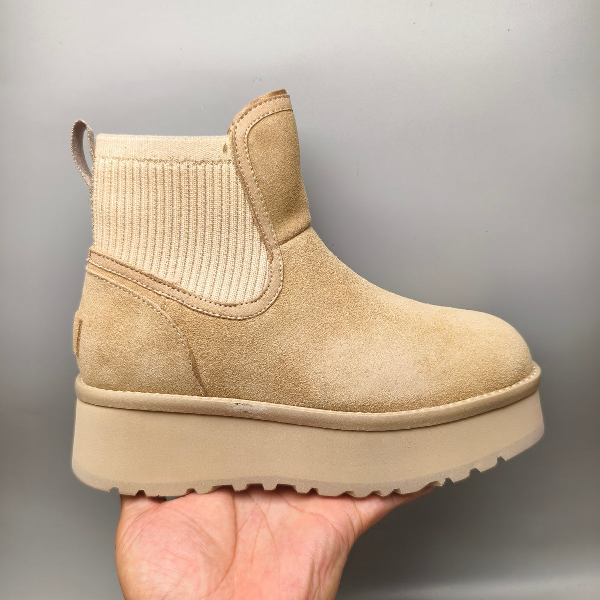 3258 Sand 5 cm Platform Casual Shoes