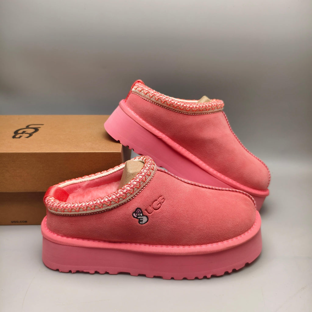 2553 / 2130 Fuchsia Folk-Inspired Platform Casual Shoes