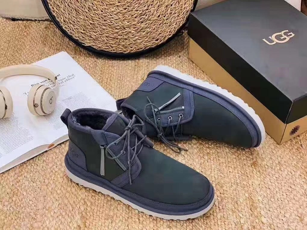 3883 Neum Dark Gray Zip-Up Shoes