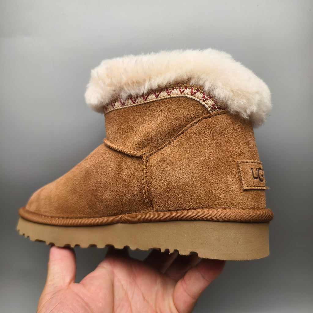 4496 Chestnut Folk-Inspired Low-Top Casual Shoes