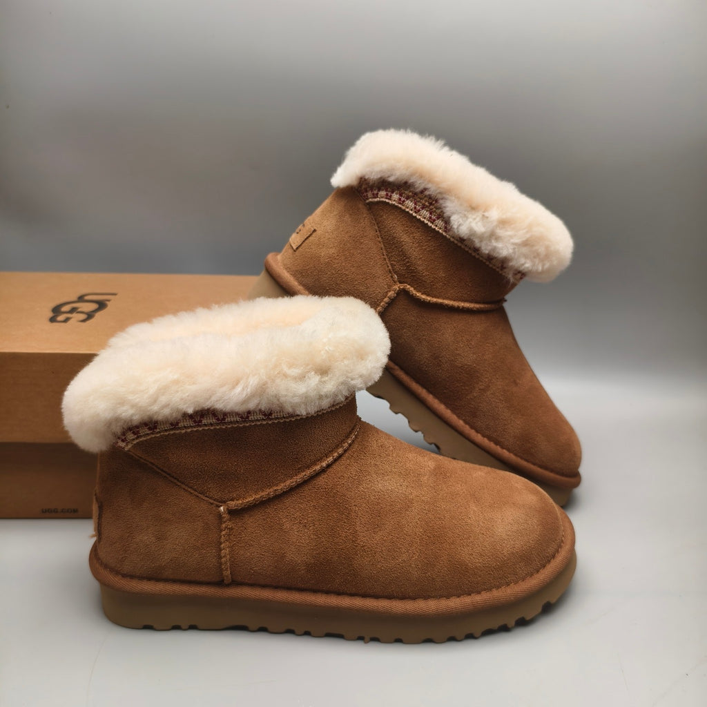 4496 Chestnut Folk-Inspired Low-Top Casual Shoes