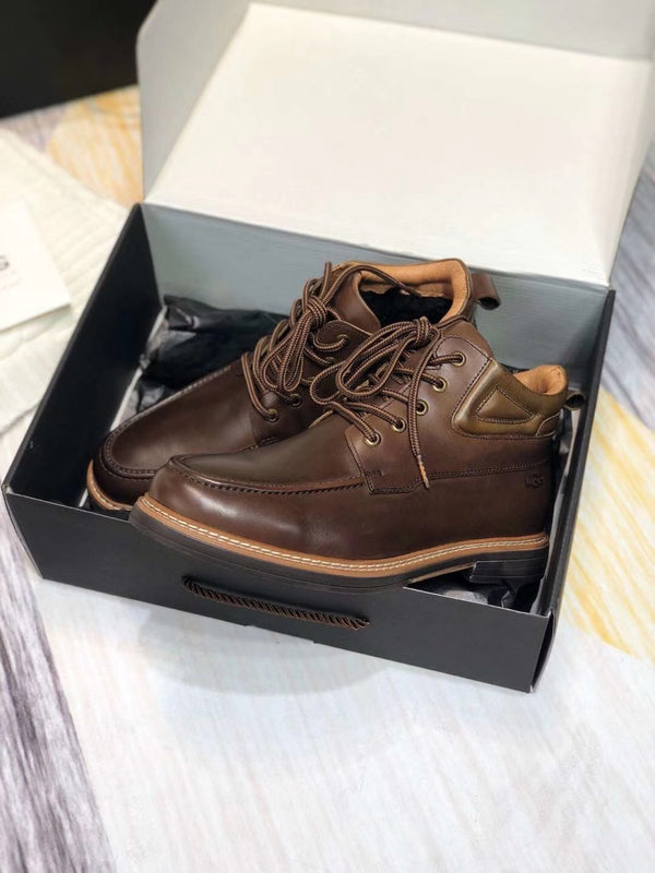 Classic Chocolate Brown Leather Shoes – 0726-1