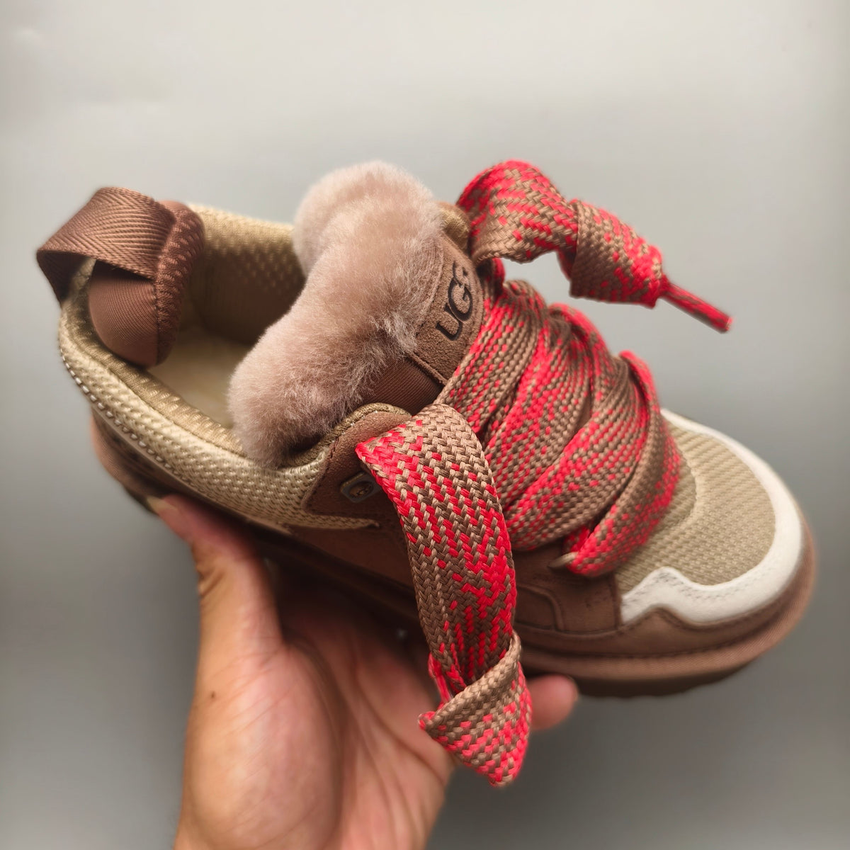 4032 Unisex Antelope Brown Mesh Casual Sneakers
